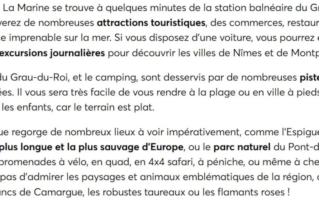 Mobilhome Confort En 4* Le Grau-du-Roi